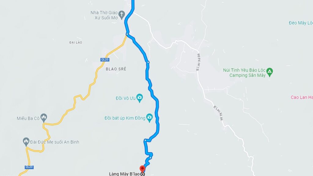 Thâu Triệt Đồi Bát Úp Bảo Lộc – Thiên Đường Săn Mây Và Cắm Trại Lý Tưởng 2 Tuyền đường đi đến vị trí của Đồi Bát Úp